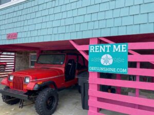 Exterior view of vacation rental in Outer Banks with private pool and hot tub