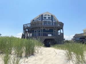 Oceanfront home exterior in Nags Head, North Carolina