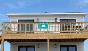 Exterior view of oceanfront vacation rental in the Outer Banks