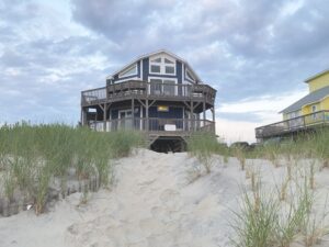 Oceanfront home exterior in Nags Head, North Carolina