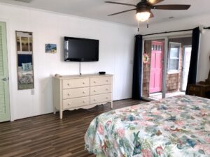 Spacious master bedroom in Outer Banks vacation rental