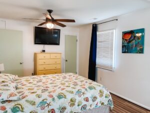 Guest bedroom in Outer Banks vacation rental
