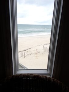 Master bedroom with king bed in OBX oceanfront vacation rental