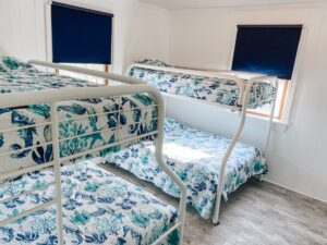 Guest bedroom in oceanfront rental home in Nags Head, North Carolina