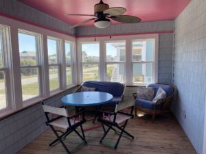 Screen porch in Outer Banks vacation rental