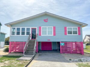 Exterior view of vacation rental in Outer Banks with private pool and hot tub