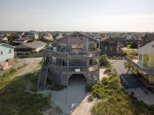 Oceanfront home exterior in Nags Head, North Carolina