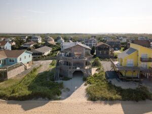 Oceanfront home exterior in Nags Head, North Carolina