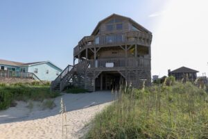 Oceanfront home exterior in Nags Head, North Carolina